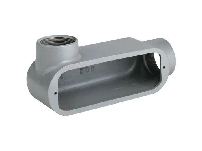 Killark OLL-0M 4 inches LL Hub, Iron O Series Conduit Body
