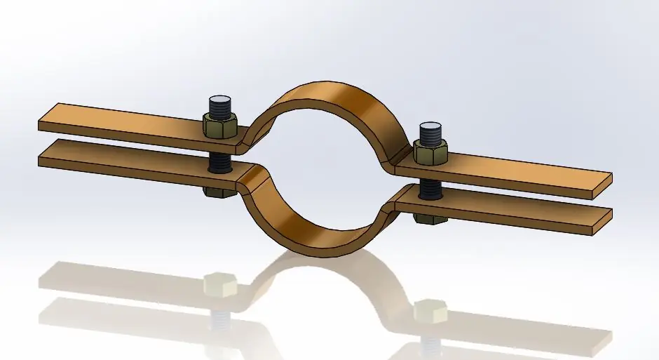 Empire Industries 50CTI0200 Riser Clamp Copper Gard Import 2 inches
