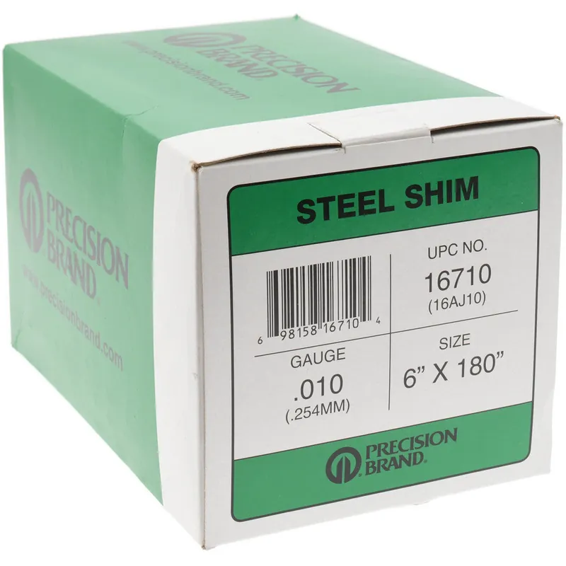 Precision Brand 16710 steel shim .010 6 inchesx180 inches