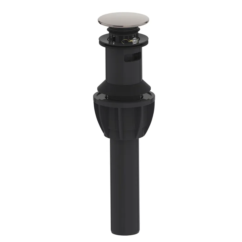 Compass Manufacturing 892-7531 Easy Clean Push Style Pop-Up Drain with Drain Safeguard