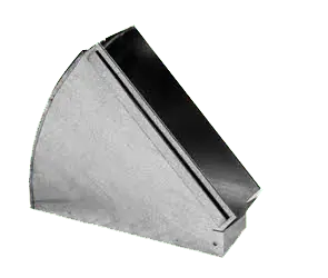 Southwark Metal 10X3-123 Ws13 - 3-1/4 inchesx10 inches Wallstack Flat 45 Degree Elbow - 123