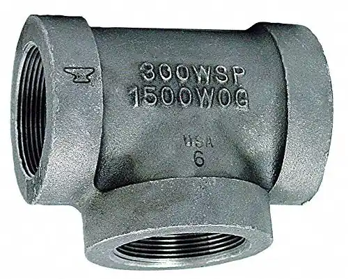 Anvil 310516406 fig 1164 Straight Pipe Tee, 1 in, FNPT, 300 lb