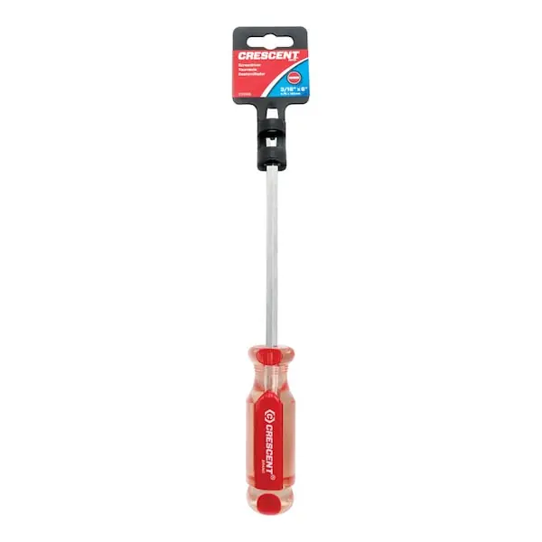 Apex CS3166 Screwdriver, 3/16 inches x 6 inches, Slotted, Car