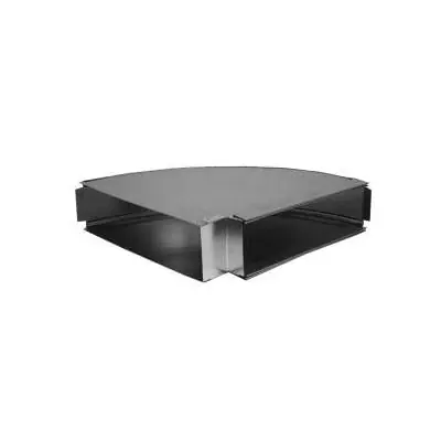 Gray Metal Products 12X3-122 Ws14 Wallstack Flat 90 Degree Elbow 3-1/4 inchesX12 inches