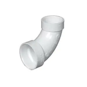 Pvc Dwv 300R 2 X 1-1/2 in. DWV Reducing Pipe Bend, 90 deg Elbow