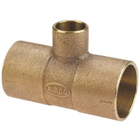 Copper Fitting B102450 Copper Reducing Tee 1-1/2 X 1/2 X 1-1/4