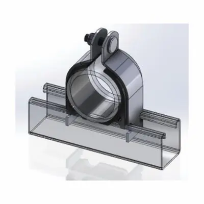 Empire Industries 8500SS0025 Figure 8500 Cushion Strut Clamp 1/4 in Stainless Steel
