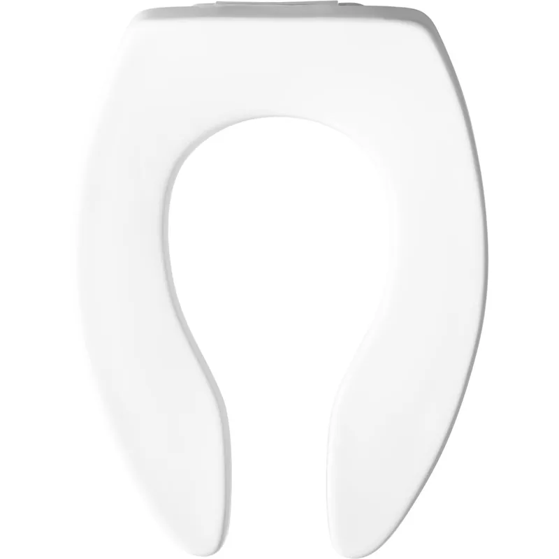 Church Toilet Seats 7F9500CT 000 Elongated Open Front Less Cover Commercial Plastic Toilet Seat