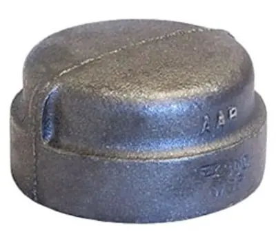 Anvil 318901386 1 1/2 inches Black Malleable Iron Cap (Class 300 XH)