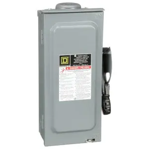 Graybar H361NRB Single Throw Fusible 30A 600VAC/DC Heavy Duty Disconnect