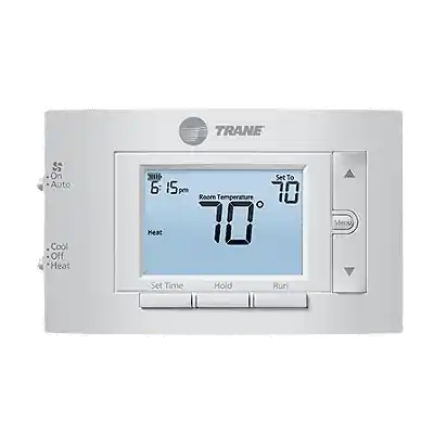Trane TCONT202AS11MA Thermostat: 7 Day Programmable 1 Heat/1 Cool Push Button