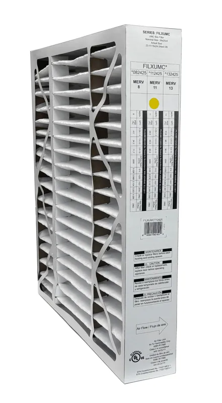 Carrier FILXUMC112425 Pleated Air Filter 24 inches x 25 inches x 4 inches REPLACEMENT FILXXCAR0124