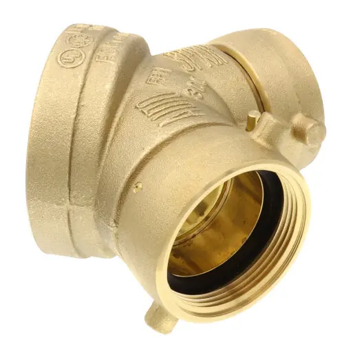 Fire Protection Prod 09-000-00 Single Clapper Siamese Straight (NST 4 inches x 2-1/2 inches x 2-1/2 inches)