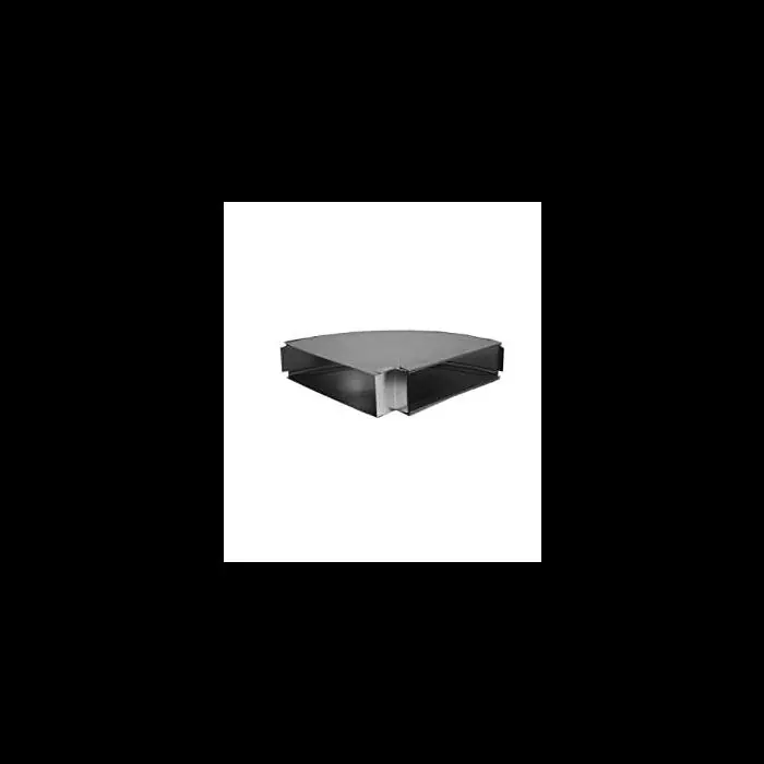 Gray Metal Products 10X3-122 Wallstack Flat 90 Degree Elbow 10 inches X 3-1/4 inches