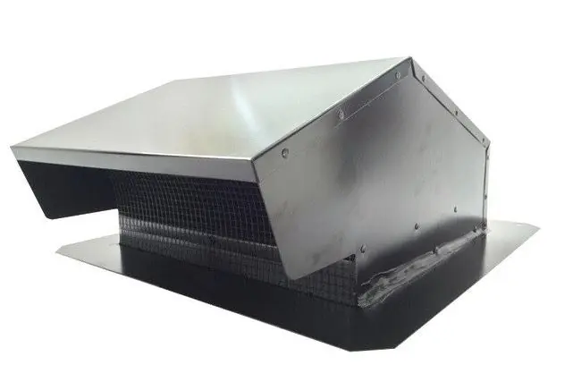 Builders Best 100012638 Black Roof Cap With Opening For 10 inches