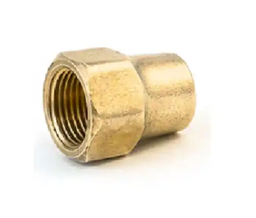 Brass 441S-10 SAE 45° Flare Brass Fittings Long Forged Nut