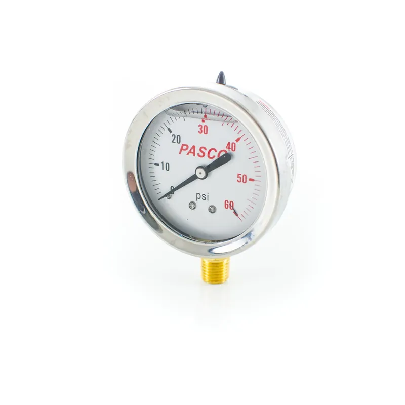 Pasco 1773 Glycerine Filled Pressure Gauge 60 PSI