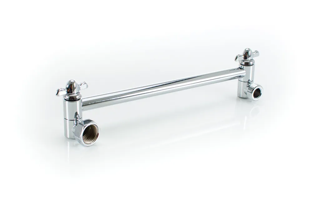 Pasco 1192 Adjustable Shower Arm 10 in L, 1/2 in MNPT x FNPT