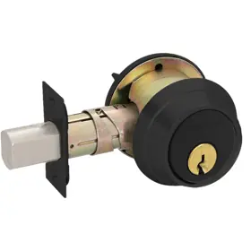 Schlage Lock B660-P6-622 12-296 KD C Deadbolt Single Cylinder Grade 1 Adjustable Backset C Keyway