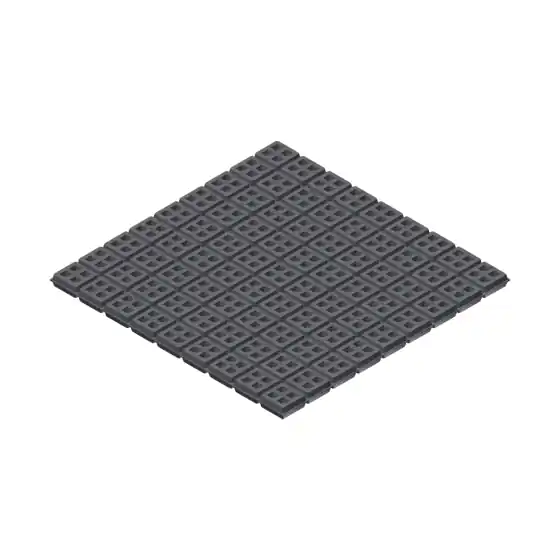 Mason Industries R18X18SW Super W Natural Rubber Vibration Isolation Pad (18 inches x 18 inches x 3/4 inches)