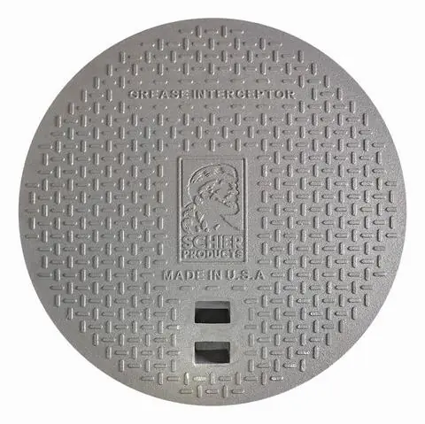 Schier Products 9500-007-01 Cast Iron Cover 24 inches Gas/Water Tight H-20 Rated
