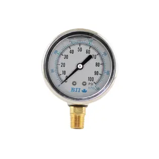 Boshart PG25-100-GNL 304 Stainless Steel Brass Liquid 2-1/2 inches