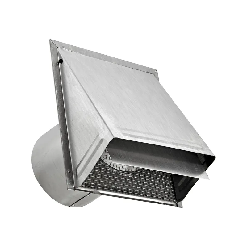 Lambro Industries 3480MS Aluminum Wall Exhaust Hood Vent 8 inch