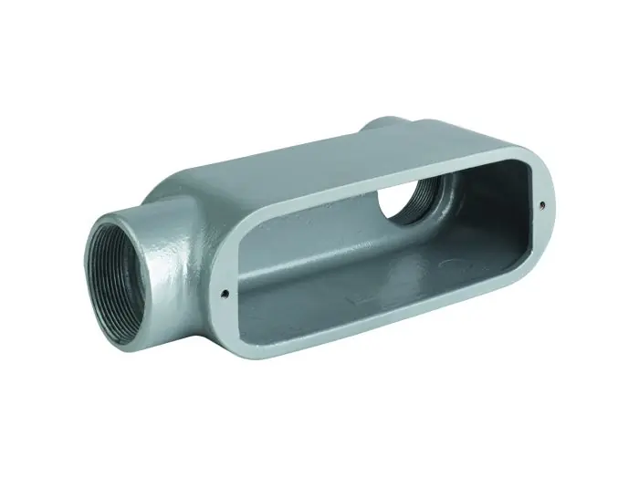 Killark OLB-0M LB Hub, Iron O Series Conduit Body 4 inches