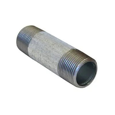 Anvil 331014407 FIG 343 Standard Pipe Nipple, 1/2 inx1-1/8 in L MNPT, Steel, Galvanized, SCH 40/STD, Welded