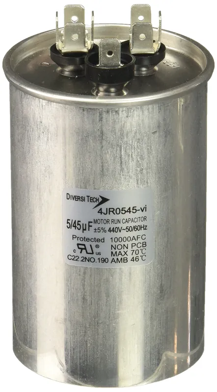 Diversitech 4JR0545 45+5 440V Round Run Capacitor