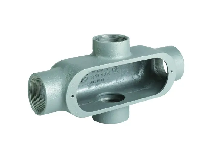 Killark OX-5M 1-1/2 inches X Hub, Iron O Series Conduit Body