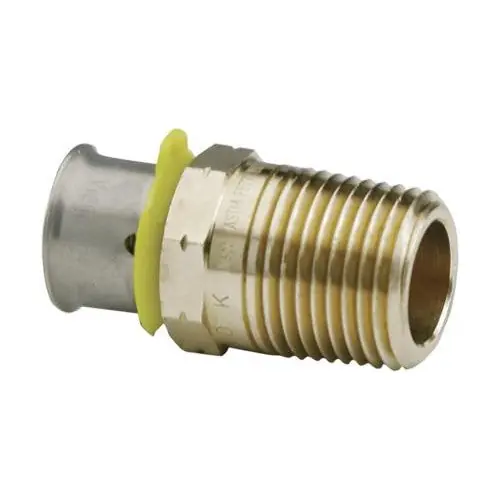 Viega 90521 PureFlow PEX Press Adapter, 1/2 inch x 1/2 inch