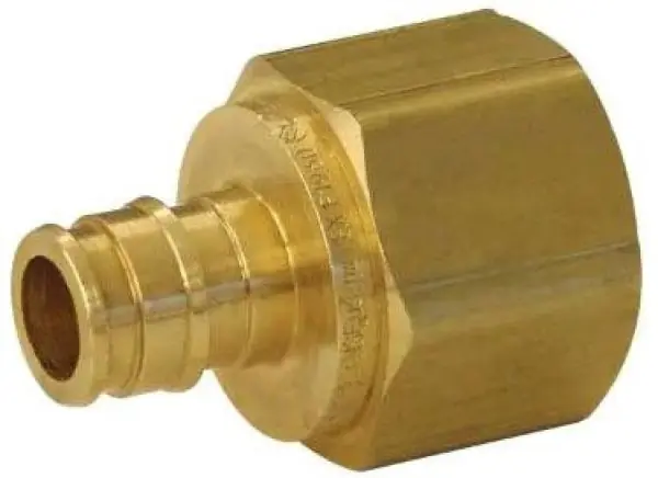 Uponor Wirsbo LF4575050 ProPEX LF Brass Female Threaded Adapter 1/2 inches PEX x 1/2 inches NPT
