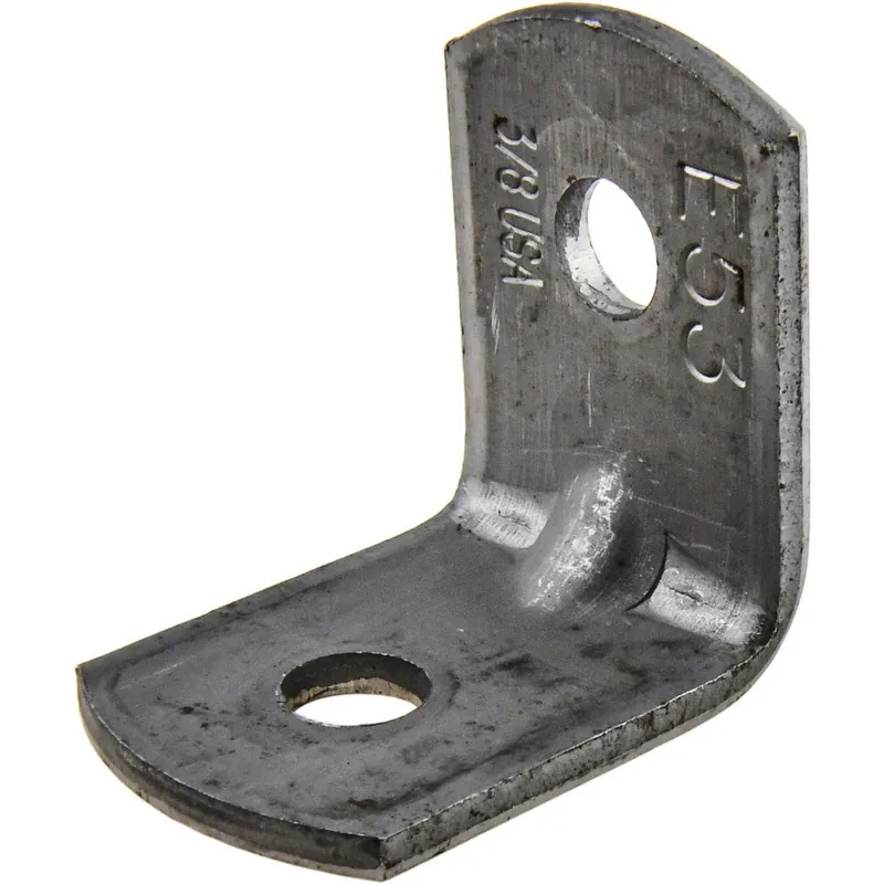 Empire Industries 53B0038 Angle Bracket Plain Finish 3/8 inches