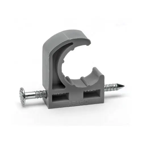 Oatey 33900 Plastic Half Clamp with Barbed Nail, 1/2 inch CTS
