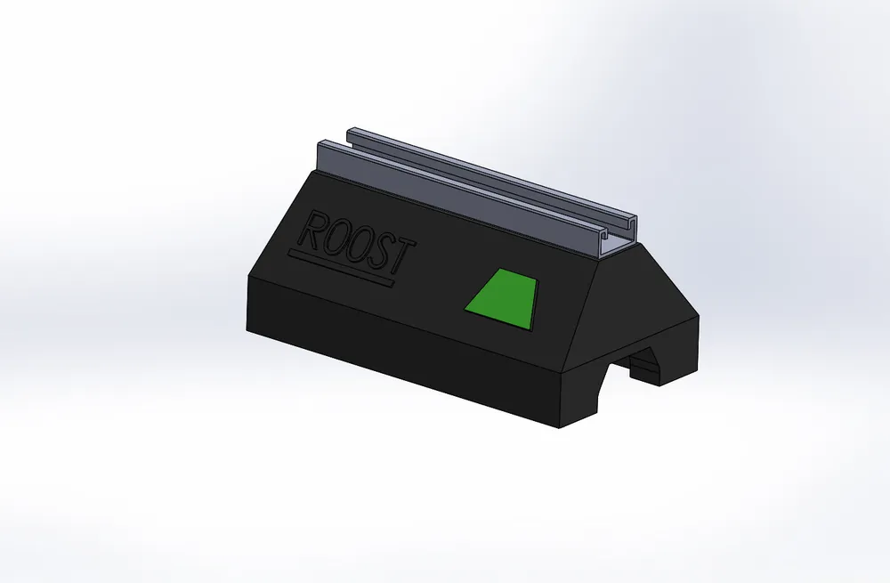 Empire Industries 7510RT7200Z Roost Rooftop Support Block 9.8 inches with 13/16 inches Pre-Galv. Strut