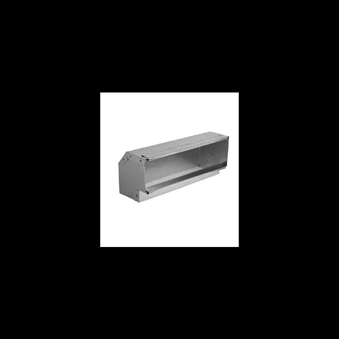 Gray Metal Products 10X3-120 Wallstack Vertical 90 Degree Elbow 10 x 3-1/4 in