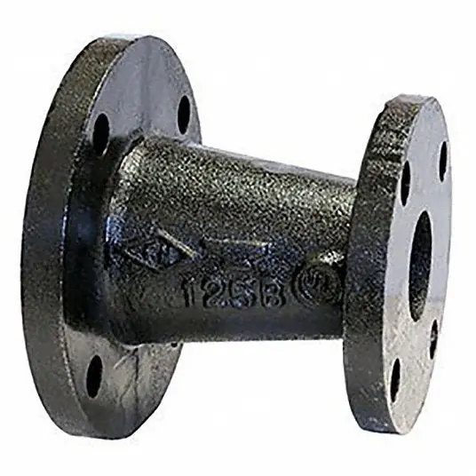 Anvil 0306059809 Concentric Reducer Coupling: Cast Iron, 5 in x 4 in Fitting Pipe Size, Class 125, Flanged x Flanged