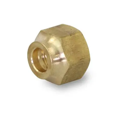 Everflow F41FS-14 1/4 inches OD Short Forged Flare Nut Brass Flare Fitting (10 Per Bag)
