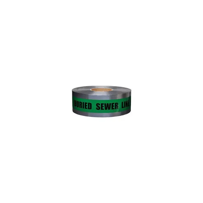 Egw Utilities 12688 Green 3 inches x 1000 feet Detectable Tape - Sewer