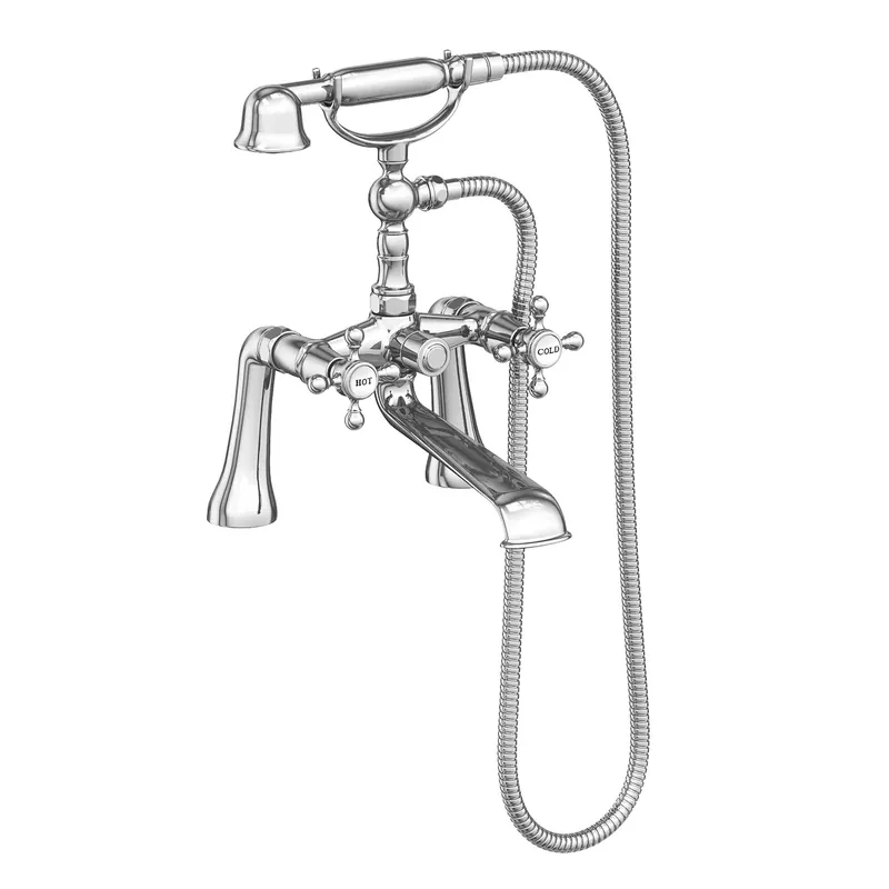 Newport Brass 933/15 Chesterfield Two Handle Roman Tub Faucet with Handshower