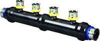 Viega 49054 PureFlow® Manifold, 3/4 x 3/4 x 1/2 in, Polymer, Domestic
