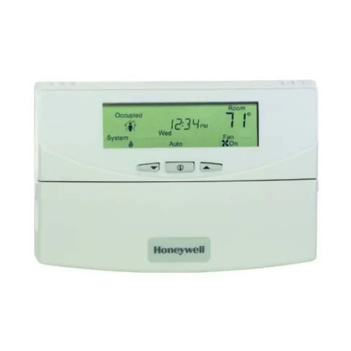 Honeywell T7350B1002 2 H/2 C Conventional or 3 H/2 C Heat Pump/Remote Temp/Discharge Air and Out Air Sensor Optional