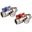 Mr Pex 3620018 Manifold Transition Ball Valve for 1.25 inches Manifolds w/ Thermometer, Straight (Box of 2)