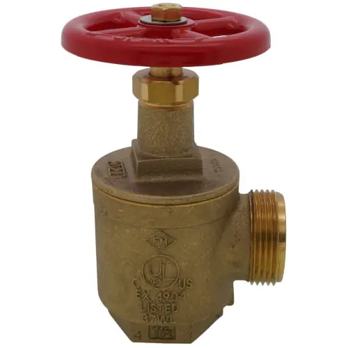 Fire Protection Prod 07-022-00 1-1/2 inches Fnpt x Mnst Angle Hose Valve