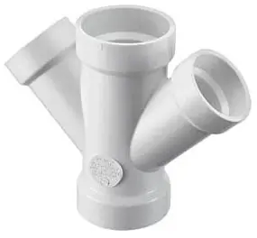 NIBCO P612-532 6X6X4X4 PVC RED WYE