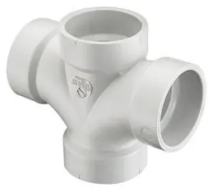 NIBCO P428-040 4IN PVC DBL SAN TEE