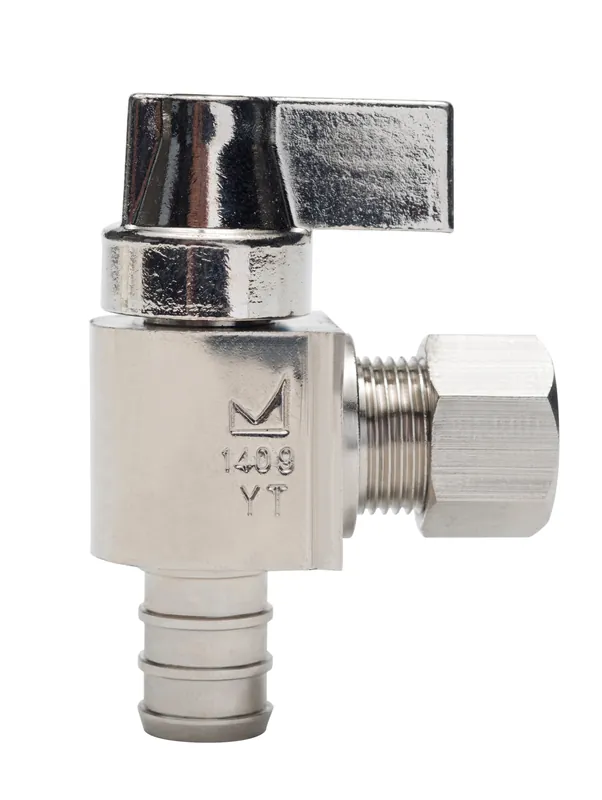 Sioux Chief 130-G2X0C 1/2 Pex F1807 X 1/4 Compression NL 1/4-Turn Angle Stop