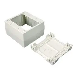 Wiremold NM2044-2FW Extra Deep Device Box 2-Gang