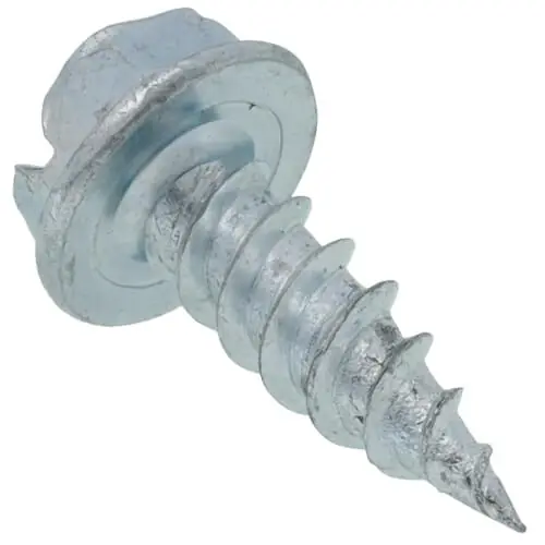 Dottie SP812TP1K #8 x 1/2 inches Slotted Hex Washer Head Metal Piercing Screw Tuff Pail (Pack of 1000)